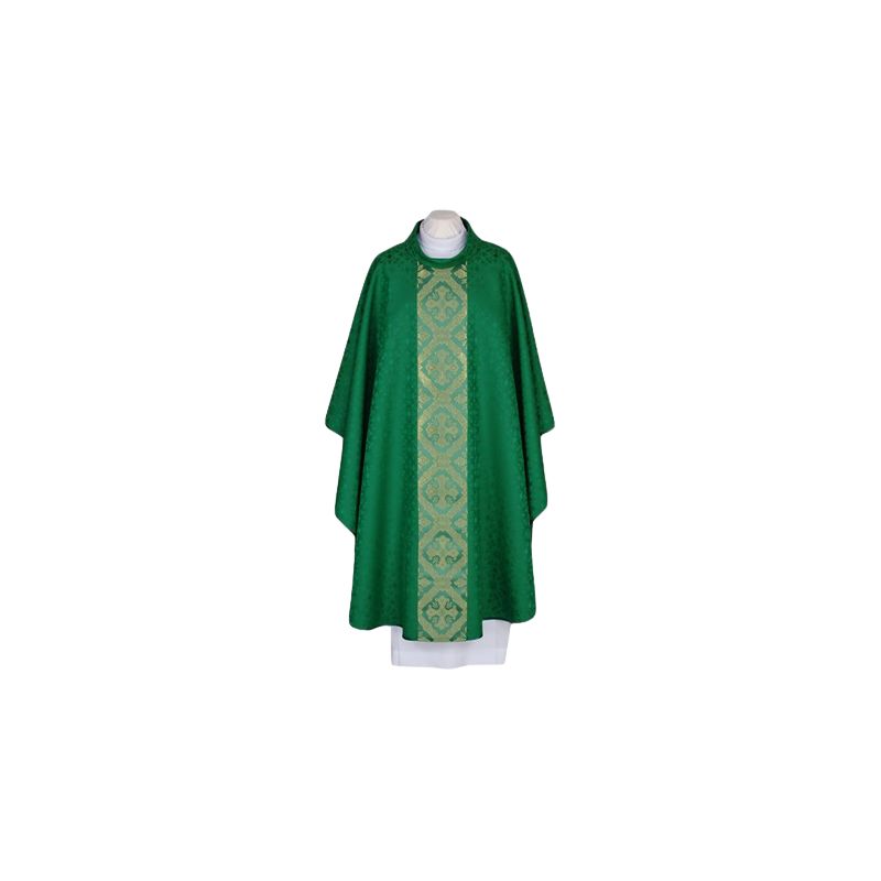 Ornat haftowany zielony - tkany, elegancki pas (56) - Ornat haftowany zielony - tkany, elegancki pas (56)