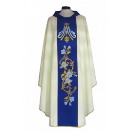 Ornat maryjny z haftowanym pasem (66) - zdjęcie 2 - Ornat maryjny z haftowanym pasem (66)