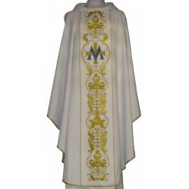 Ornat maryjny z haftowanym pasem (68)