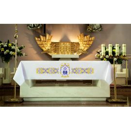 Obrus adwentowy haft 4 świece - OBRUSY OŁTARZOWE