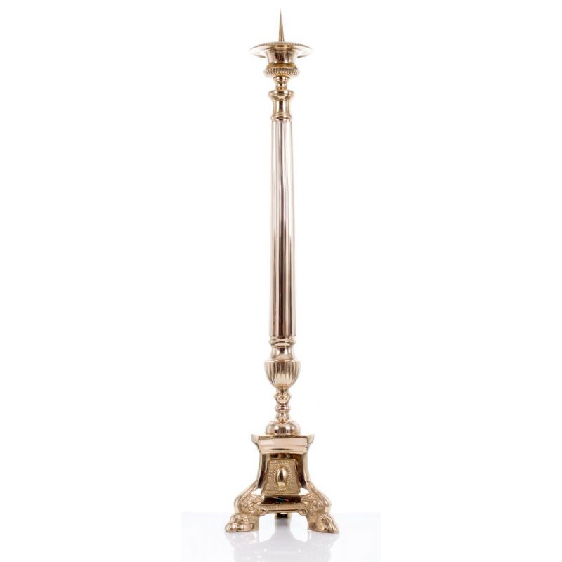 Lichtarz pod paschał,  mosiądz - 81 cm - Lichtarz pod paschał,  mosiądz - 81 cm