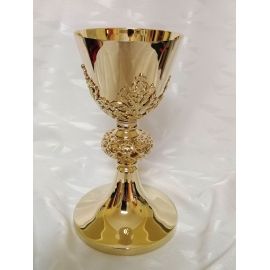 Kielich mszalny, ażurowy złoty - 21 cm (6D)