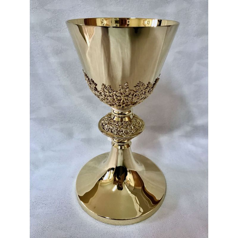 Kielich mszalny, azur złoty - 21 cm (8D) - Kielich mszalny, azur złoty - 21 cm (8D)