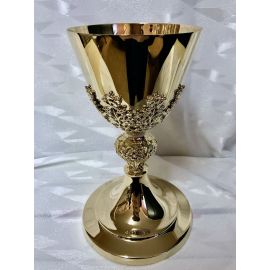 Kielich mszalny, winogrona złote - 20 cm (11D)