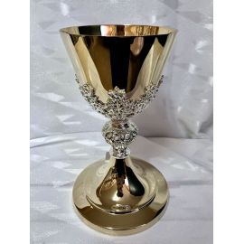 Kielich mszalny, winogrona srebrne - 20 cm (12D)