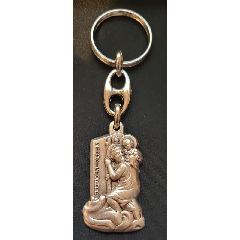 Brelok metalowy św. Krzysztof 4,5x3 cm - Brelok metalowy św. Krzysztof 4,5x3 cm