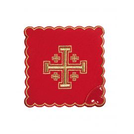 Bielizna kielichowa haftowana -Krzyż Jerozolimski (31H) - zdjęcie 2 - Bielizna kielichowa haftowana -Krzyż Jerozolimski (31H)