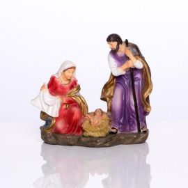 Szopka Święta Rodzina 8 cm - świecznik (14) - Szopki bożonarodzeniowe