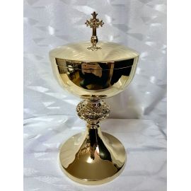 Puszka na komunikanty, pozłacana - 24 cm (1D)
