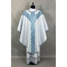 Ornat semi-gotycki maryjny ze stułą kapłańską (3K) - zdjęcie 2 - Ornat semi-gotycki maryjny ze stułą kapłańską (3K)