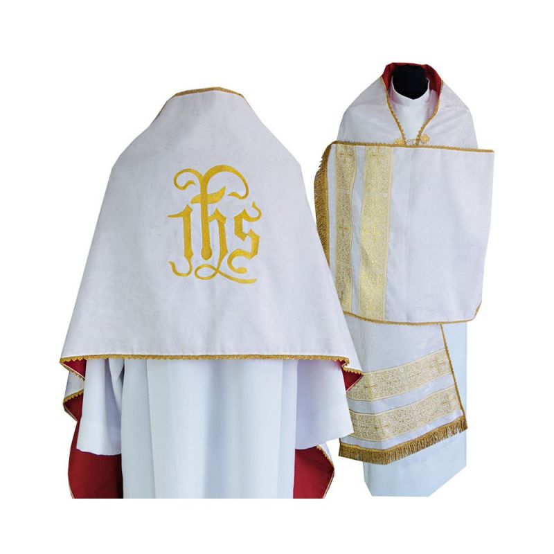 Welon liturgiczny IHS haftowany (12) - Welon liturgiczny IHS haftowany (12)