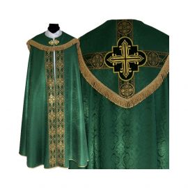 Kapa wzór gotycki kolory liturgiczne - tkanina żakard (12) - zdjęcie 4 - Kapa wzór gotycki kolory liturgiczne - tkanina żakard (12)