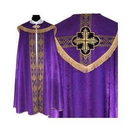 Kapa wzór gotycki kolory liturgiczne - tkanina żakard (12) - zdjęcie 5 - Kapa wzór gotycki kolory liturgiczne - tkanina żakard (12)