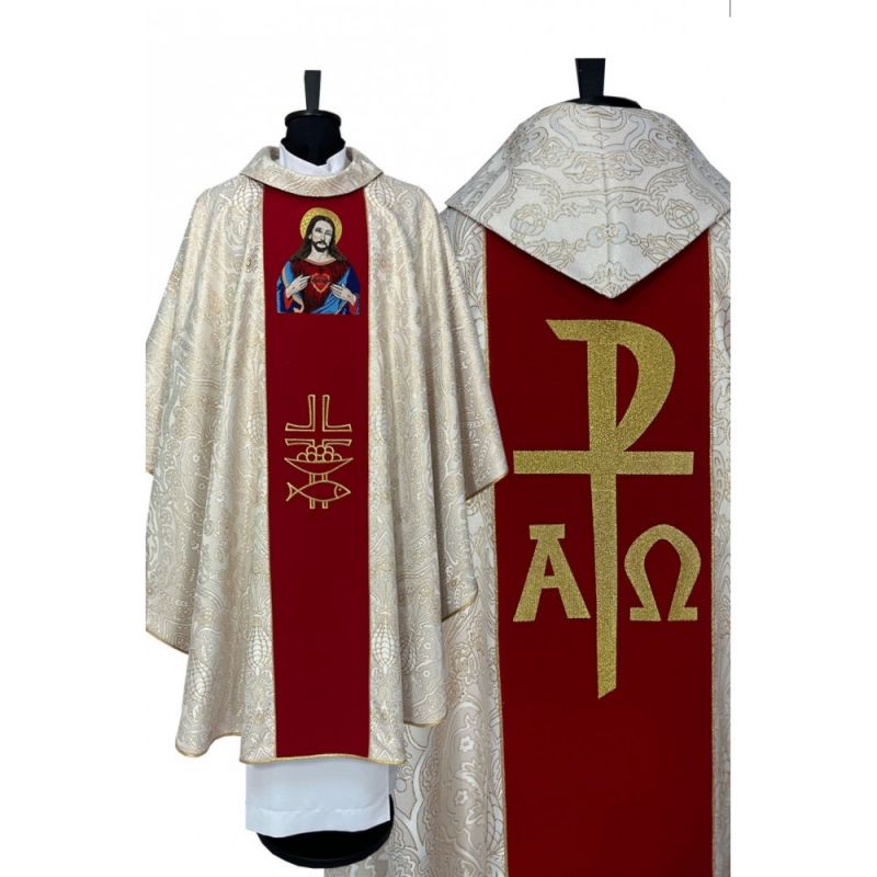Ornat gotycki - Serce Pana Jezusa (28) - Ornat gotycki - Serce Pana Jezusa (28)