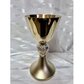 Kielich mszalny, pozłacany, motyw gołębie - 20 cm (46D)