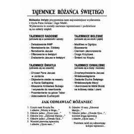 Różaniec Święty - Pocztówka z modlitwą 15 x 10 cm - zdjęcie 2 - Różaniec Święty - Pocztówka z modlitwą 15 x 10 cm