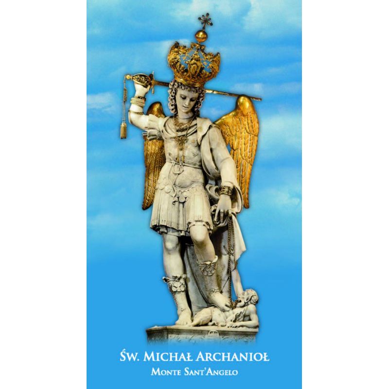Święty Michał Archanioł - Obrazek z modlitwą - 1 szt - Święty Michał Archanioł - Obrazek z modlitwą - 1 szt