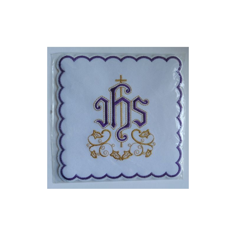 Palka haftowana fioletowy IHS (48) - Palka haftowana fioletowy IHS (48)