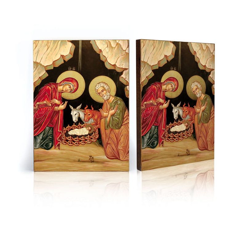 Ikona religijna Boże Narodzenie - Święta Rodzina (7) - Ikona religijna Boże Narodzenie - Święta Rodzina (7)