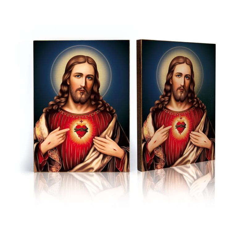 Ikona religijna Serce Jezusa Chrystusa (2) - Ikona religijna Serce Jezusa Chrystusa (2)