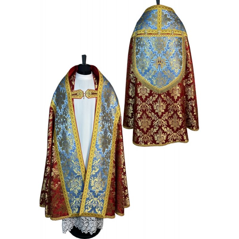 Kapa rzymska haftowana + stuła (38K) - Kapa rzymska haftowana + stuła (38K)