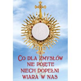 Plakat na Boże Ciało - Co dla zmysłów nie pojęte - ASORTYMENT NA BOŻE CIAŁO