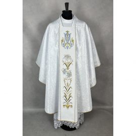 Ornat gotycki haftowany, motyw maryjny (19K) - zdjęcie 2 - Ornat gotycki haftowany, motyw maryjny (19K)