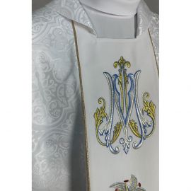 Ornat gotycki haftowany, motyw maryjny (19K) - zdjęcie 3 - Ornat gotycki haftowany, motyw maryjny (19K)