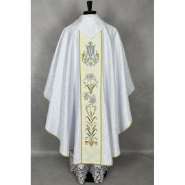 Ornat gotycki haftowany, motyw maryjny (20K) - zdjęcie 2 - Ornat gotycki haftowany, motyw maryjny (20K)