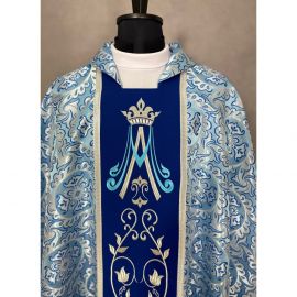 Ornat gotycki haftowany, motyw maryjny (43K) - zdjęcie 2 - Ornat gotycki haftowany, motyw maryjny (43K)