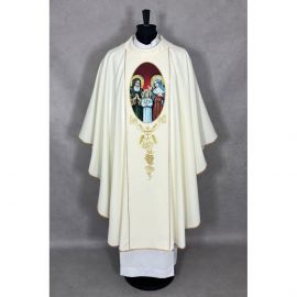 Ornat gotycki nadruk Święta Anna i Joachim (53K) - zdjęcie 3 - Ornat gotycki nadruk Święta Anna i Joachim (53K)