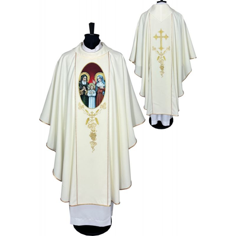 Ornat gotycki nadruk Święta Anna i Joachim (53K) - Ornat gotycki nadruk Święta Anna i Joachim (53K)