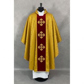 Ornat gotycki haftowany, złoty, pas aksamit (57K) - zdjęcie 2 - Ornat gotycki haftowany, złoty, pas aksamit (57K)