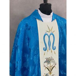 Ornat gotycki haftowany, motyw maryjny (75K) - zdjęcie 2 - Ornat gotycki haftowany, motyw maryjny (75K)