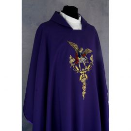 Ornat gotycki haftowany, fioletowy - Michał Archanioł (89K) - zdjęcie 2 - Ornat gotycki haftowany, fioletowy - Michał Archanioł (89K)