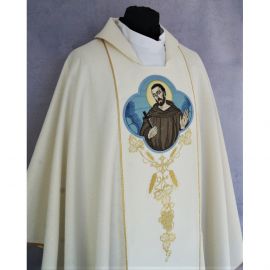 Ornat gotycki, haftowany Święty Franciszek (93K) - zdjęcie 3 - Ornat gotycki, haftowany Święty Franciszek (93K)