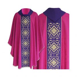 Ornat gotycki krzyż haftowany- kolory liturgiczne (5) - zdjęcie 6 - Ornat gotycki (5)