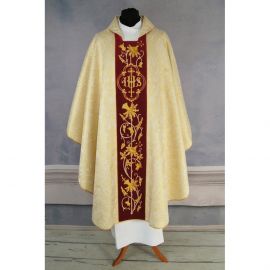 Ornat gotycki złoty, haftowany, pas aksamit (178K) - zdjęcie 2 - Ornat gotycki złoty, haftowany, pas aksamit (178K)