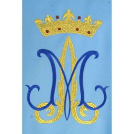 Ornat maryjny niebieski, haftowany, materiał strecz (209K) - zdjęcie 3 - Ornat maryjny niebieski, haftowany, materiał strecz (209K)