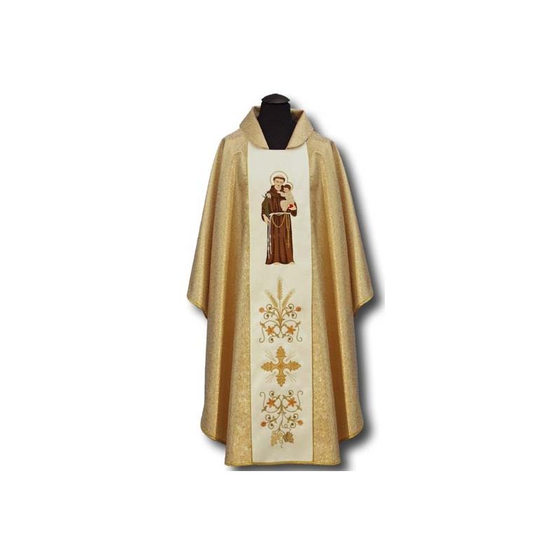 Ornat  haftowany św. Antonii z lilijką - Ornat  św. Franciszek