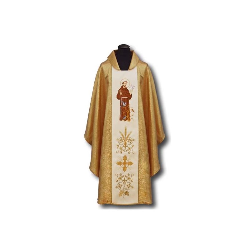 Ornat  haftowany św. Franciszek (2) - Ornat  haftowany św. Franciszek (2)