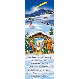 Baner Bożonarodzeniowy - W żłobie leży - Boże Narodzenie