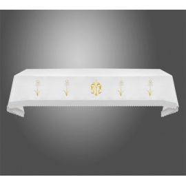 Obrus ołtarzowy haftowany - motyw Maryjny - OBRUSY OŁTARZOWE