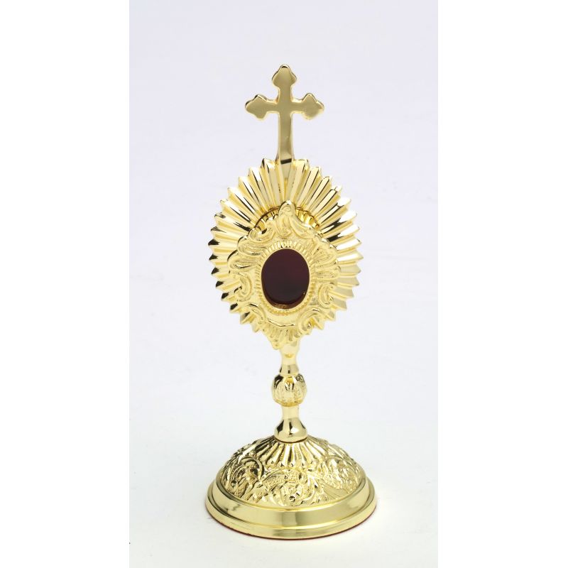 Relikwiarz kapsuła owalna, mosiężny - 17 cm - Relikwiarz kapsuła owalna, mosiężny - 17 cm