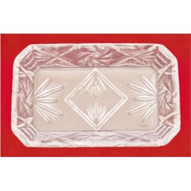 Taca szklana/ kryształ  15x9,5 cm.