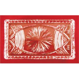 Taca szklana /kryształ - 20x11 cm.
