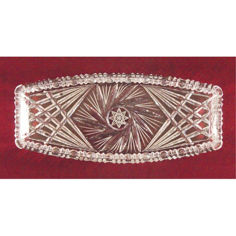 Taca szklana /kryształ - 27x12cm. - Taca szklana /kryształ - 27x12cm.