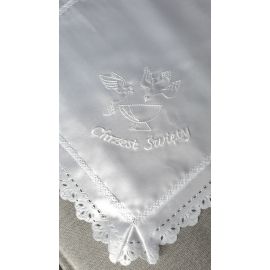 Szatka do Chrztu - kwadrat (białe gołębie) - zdjęcie 2 - Szatka do Chrztu - kwadrat (białe gołębie)
