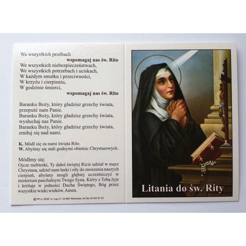 Obrazek - Litania do św. Rity - Obrazek - Litania do św. Rity