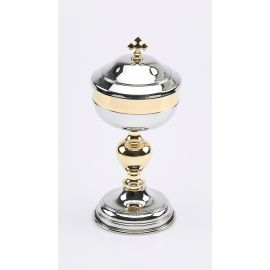 Puszka na komunikanty Maltańska, złocona - 19 cm (2)